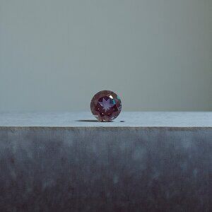 2.54 Carat Round Lab Created Alexandrite Gemstone - Live Show Listing